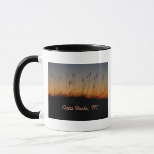 Outer Banks NC Sea Oats and Dunes at Sunset Mug