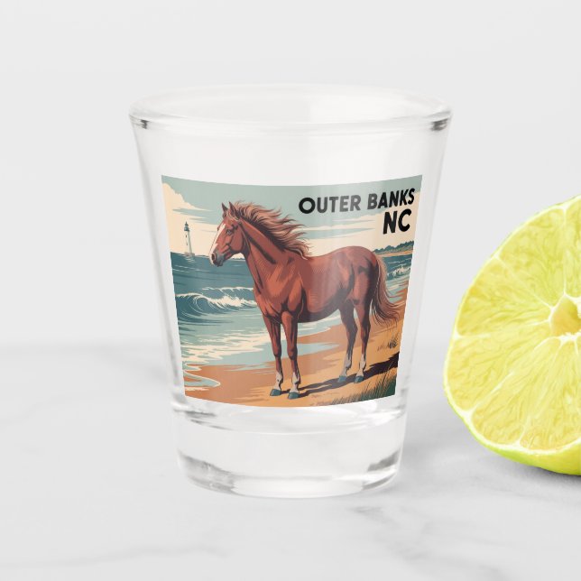 Outer Banks NC Shot Glass (Front)