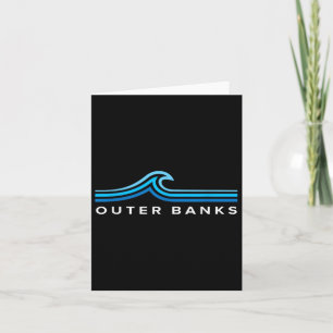 Outer Banks Nc Waves Vintage Mens Womens Girls Boy Card