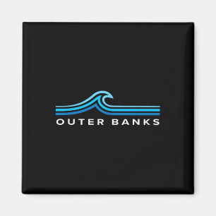 Outer Banks Nc Waves Vintage Mens Womens Girls Boy Magnet