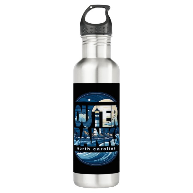 Outer Banks North Carolina Lighthouse 710 Ml Water Bottle (Front)
