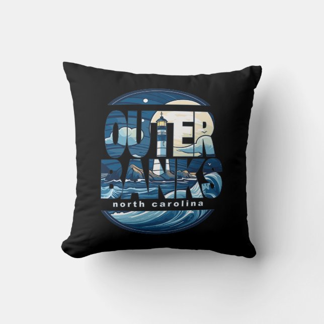 Outer Banks North Carolina Lighthouse Cushion (Front)