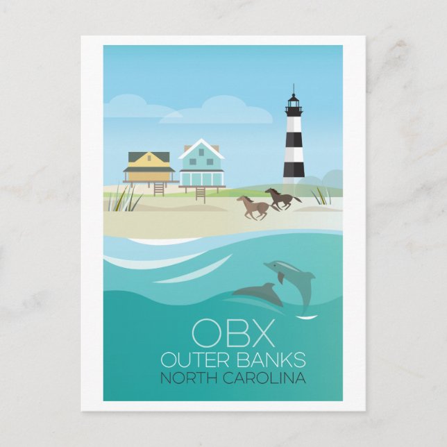 Outer Banks, North Carolina Postcard (Front)