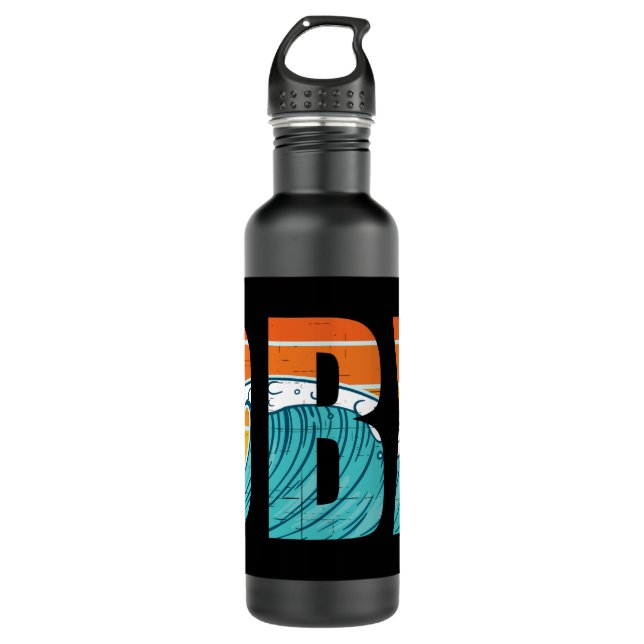 Outer Banks North Carolina Surfing 710 Ml Water Bottle (Front)