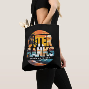 Outer Banks North Carolina Surfing Tote Bag