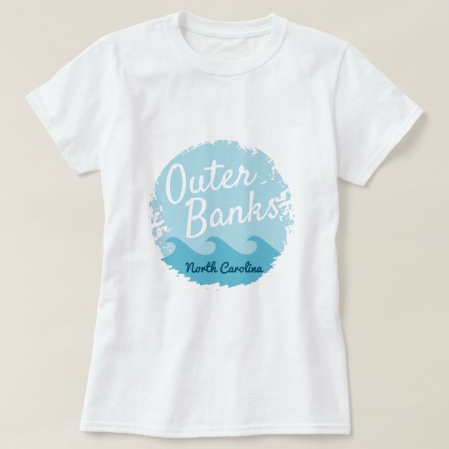 Outer Banks North Carolina T-Shirt (Design Front)
