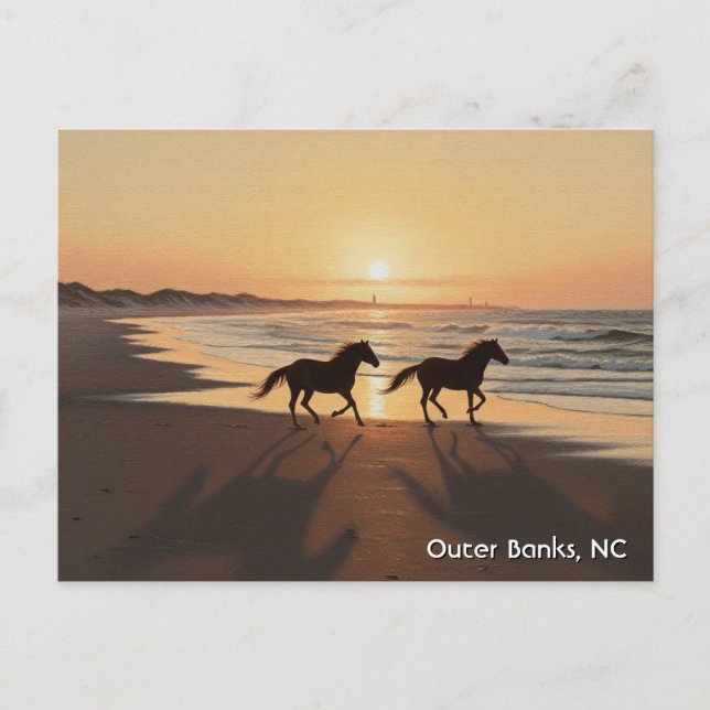 Outer Banks North Carolina Travel Postcard (Front)