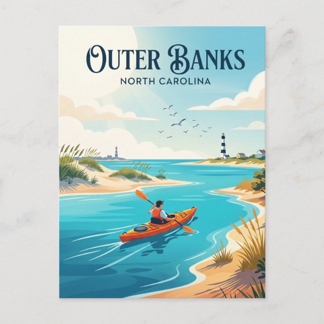 Outer Banks North Carolina USA Postcard (Front)
