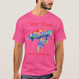 Outer Banks North Carolina Watercolor Sea Turtle T-Shirt