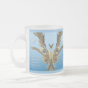 Outer Banks North Carolina Wild Oats Frosted Glass Coffee Mug