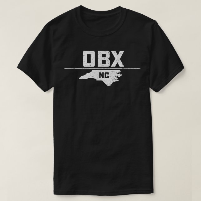 Outer Banks OBX NC Coast Tshirt Tee  (Design Front)