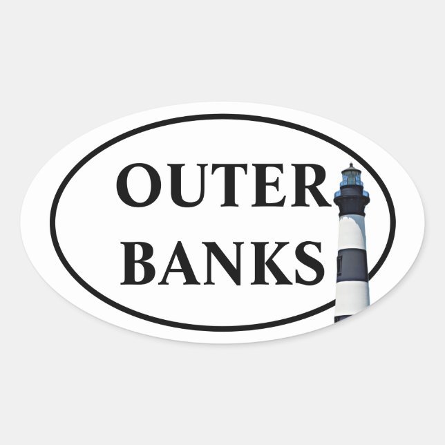 OUTER BANKS OVAL STICKER (Front)