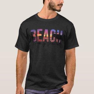 Outer Banks Palm Trees Beach Carolina Theme Vacati T-Shirt
