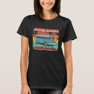 Outer Banks Retro Surfer Bus Vintage Van Surf T-Shirt
