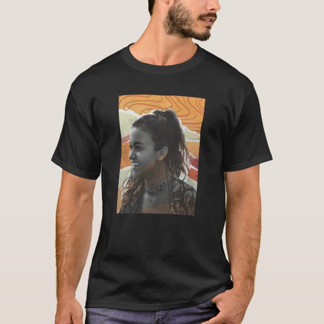 Outer Banks Season 3 Kiara Mixed Media Collage Por T-Shirt (Front)