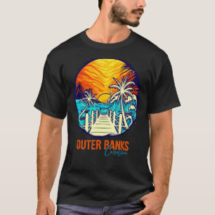 Outer Banks Sunset  Matching Vacation Friends Fami T-Shirt