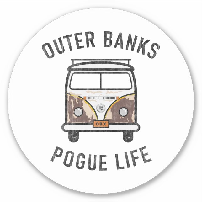 Outer Banks Van Pogue Life OBX Vintage (White) (Front)
