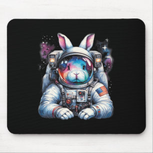 Outer Bunny Easter Day Rabbit Usa Fun Space Mouse Mat