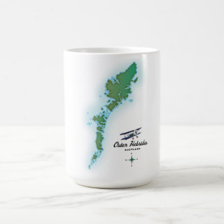 Outer Hebrides Scotland map Coffee Mug