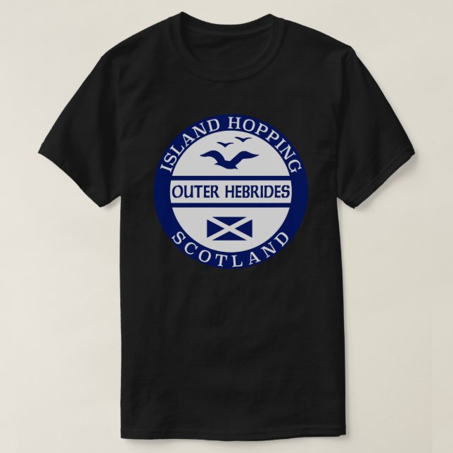 Outer Hebrides, Scottish Islands Sticker Sticker.p T-Shirt (Design Front)