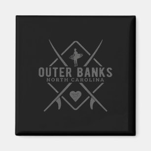 Outer Nks North Carolina Surfing Souvenir Outer Nk Magnet