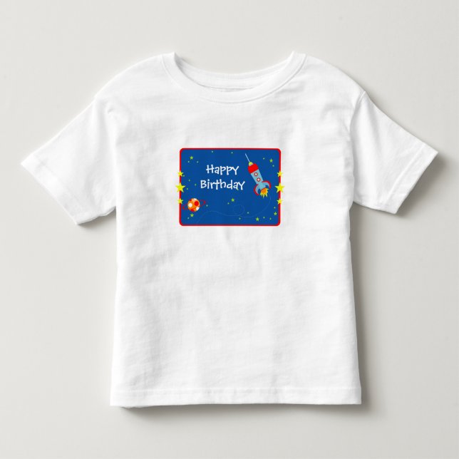 Outer Space 1 Birthday T-Shirt (Front)