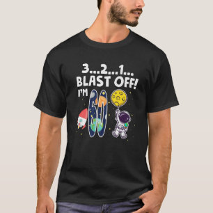 Outer Space 3 2 1 Blast Off Age 60th Birthday Part T-Shirt