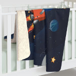 Outer Space Activity in the Galaxy Personalised Sherpa Blanket<br><div class="desc">Cute outer space blanket you can add a name to make it personal. Check out the other items in this collection below like the throw pillow to match this cool blanket. Add the name by clicking on the "Personalise" link above</div>