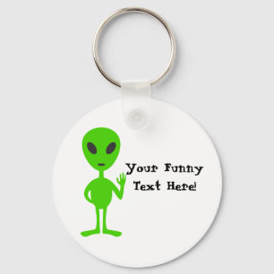 Outer Space Alien Key Ring
