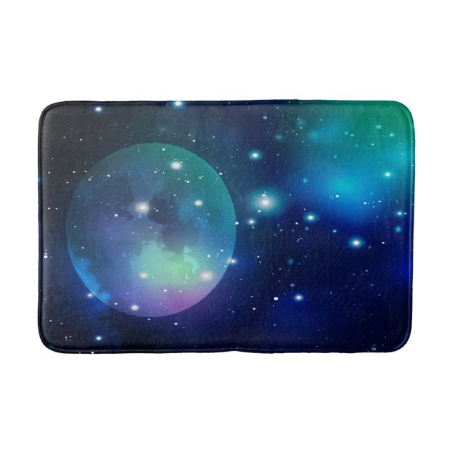 Outer Space and Stars  Bath Mat (Front)
