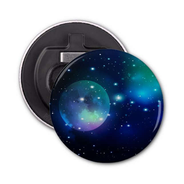 Outer Space and Stars Bottle Opener (Front)