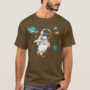 Outer Space Antarctica Zoo Animal Science Astronau T-Shirt