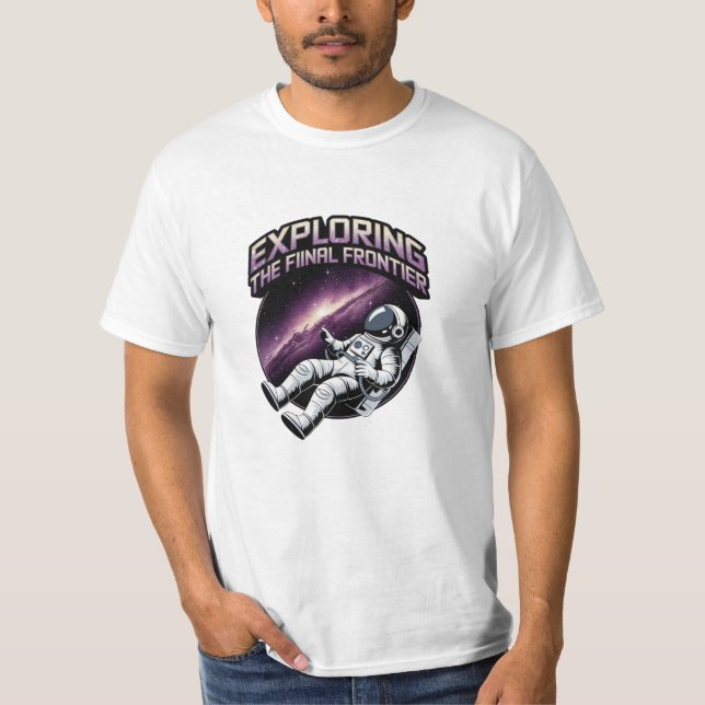 Outer Space Art for Astronaut Enthusiasts T-Shirt (Front)