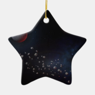 Outer Space Asteroids & Planets Ceramic Tree Decoration