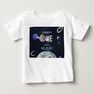 Outer Space Astronaut 1st Birthday Baby T-Shirt