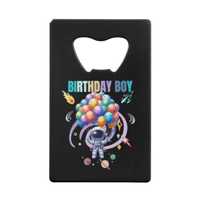 Outer Space Astronaut Birthday Boy  (Front)