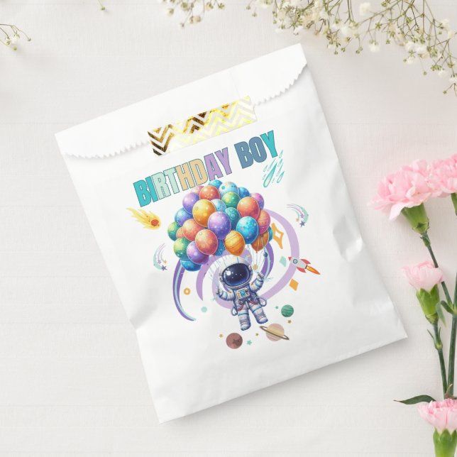 Outer Space Astronaut Birthday Boy  Favour Bags (Sealed)