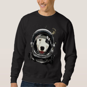 Outer Space Astronaut Bull Terrier Bully Dog Astr Sweatshirt