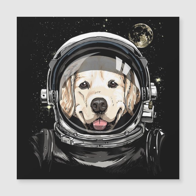 Outer Space Astronaut Golden Retriever Lover Pet D (Front)