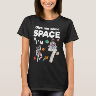 Outer Space Astronaut Planets Seven Year Old 7th B T-Shirt