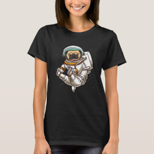 Outer Space  Astronaut Pug  Space Dog T-Shirt