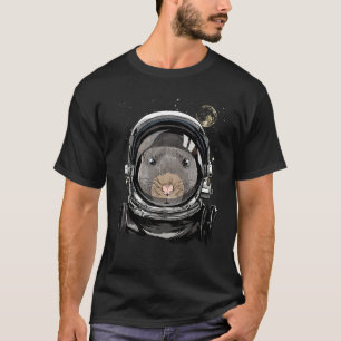 Outer Space Astronaut Rat Mouse Face Garbage Anima T-Shirt