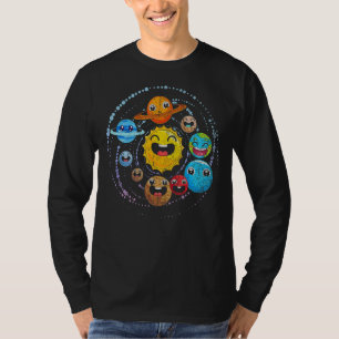 Outer Space Astronomer Science Cute Planets Astron T-Shirt