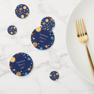 Outer Space Baby Shower Galaxy Universe Stars Confetti
