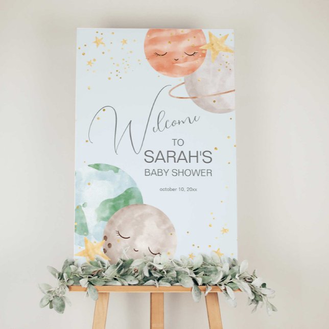 Outer Space Baby Shower Welcome Sign (Creator Uploaded)
