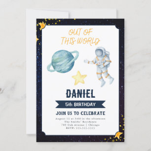 Outer Space Birthday Invitation for All Ages