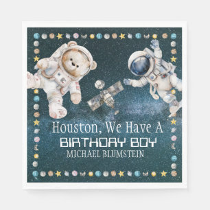 Outer Space Birthday Paper Napkins