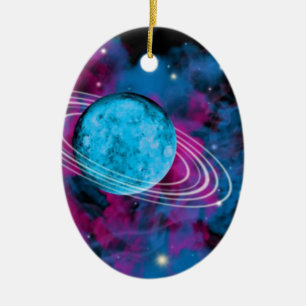 Outer Space Ceramic Tree Decoration
