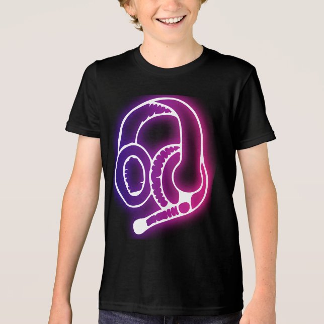 Outer Space Chalkboard Constellation Doodles Kids  Tri-Blend Shirt (Front)