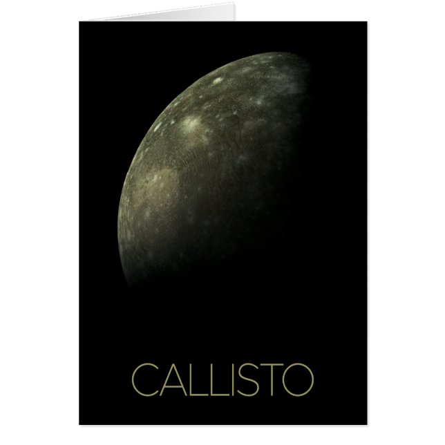 Outer Space, Cosmos, Solar System, Moon Callisto (Front)